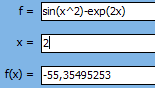 Evaluate functions